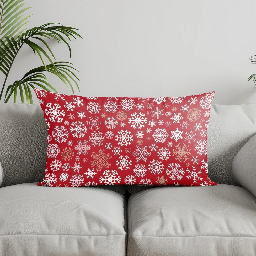 

Велюровая наволочка с рисунком снежинки