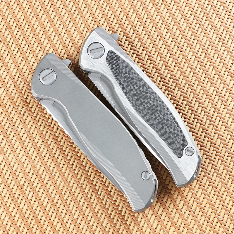 Складной нож с подшипником Green thorn F95NL лезвие VG10 из углеродного волокна + ручка