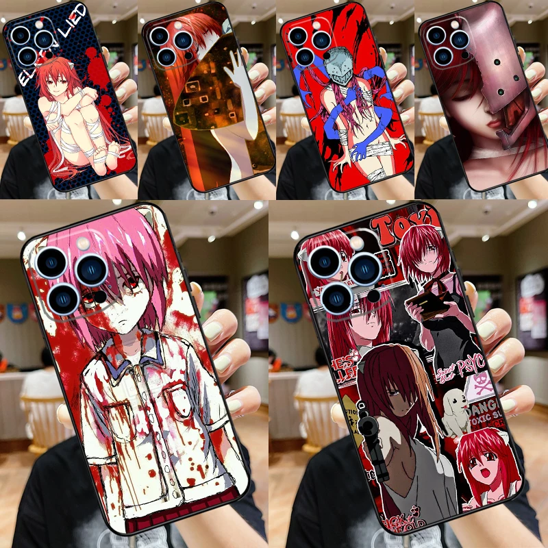 Чехол с изображением аниме Elfen Lied для iPhone 11 12 13 14 Pro Max XS X XR 7 8 Plus 13 mini, чехол для телефона iPhone SE 2020