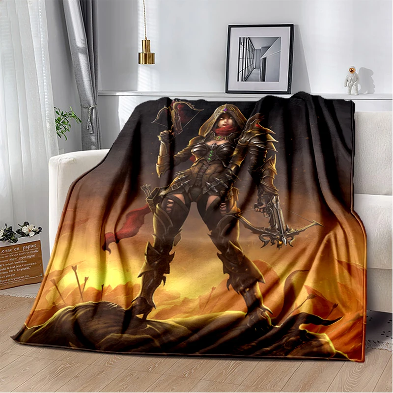 

Diablo Art Printed Blanket Gedruckt Bettdecke Sofa Geschenk Gift Flannel Soft Plush Sofa Bed Throwing Blankets Anime Blanket