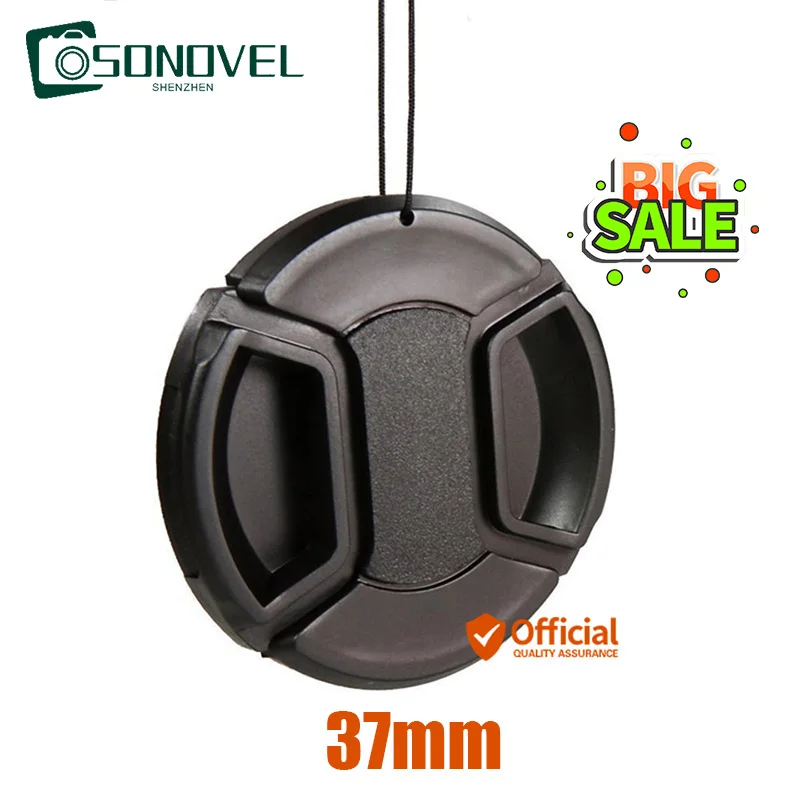 

37mm Lens Cap Protector Front Cover Hood Camera For Canon Nikon Sony Olympus EM10 EPL5 E-PL6 PL3 EM10II EPL7 EPL8 EPL9 DSLR
