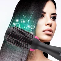 3 in 1 hot air brush hair mini electric comb one step dryer straightener curler styling comb professional curling iron hair sty