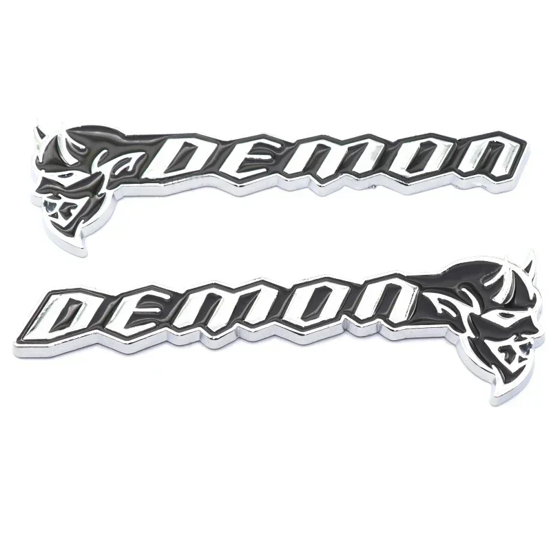 Фото 3D Металлическая эмблема-наклейка «Демон» 12x4 см для Dodge Challenger SRT Demon, для боковых крыльев и задней двери автомобиля, для индивидуальной модификации авто №4
