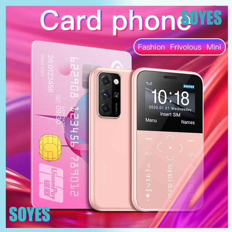 Soyes V9 Портативный и легкий Mnini Ультратонкая кнопка камеры Мини-карта Мобильный