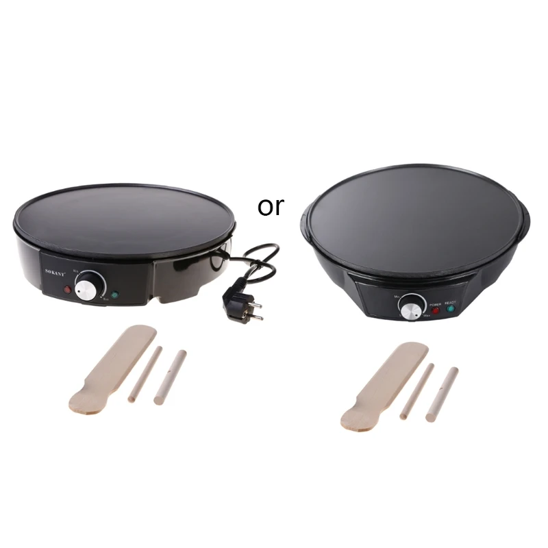 

Household Electric Non-stick Baking Pan Small Pancake Maker Machine EU Plug Portable Pancake Pan Electric Crepe Maker 95AC