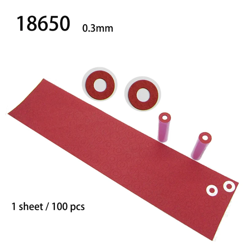 

18650 Lithium Battery Insulation Paper 0.3mm Thick Battery Fast Bus Paper with Adhesive Battery Insulation Gasket on The Back