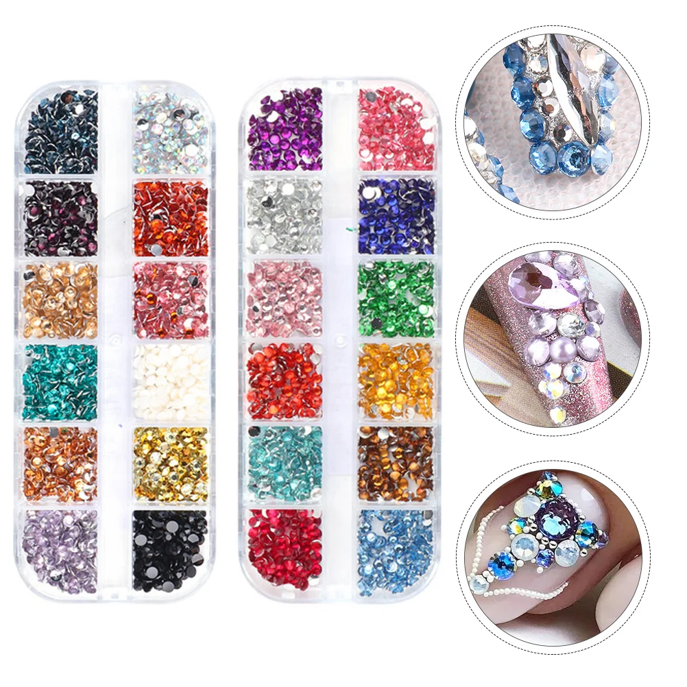 

Nail Manicure Decor Diy Decoration 3D Sticker Charms Stones Rhinestones Crafts Nails Crystal Accessories Nail accessories
