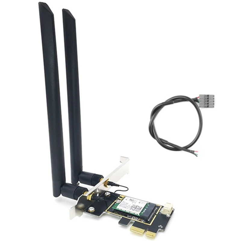 

AX210NGW Wi-Fi 6E 11AX Wireless Module 6GHz MU-MIMO Tri-Band Built-In Network Adapter, Bluetooth 5.2, for Windows 10