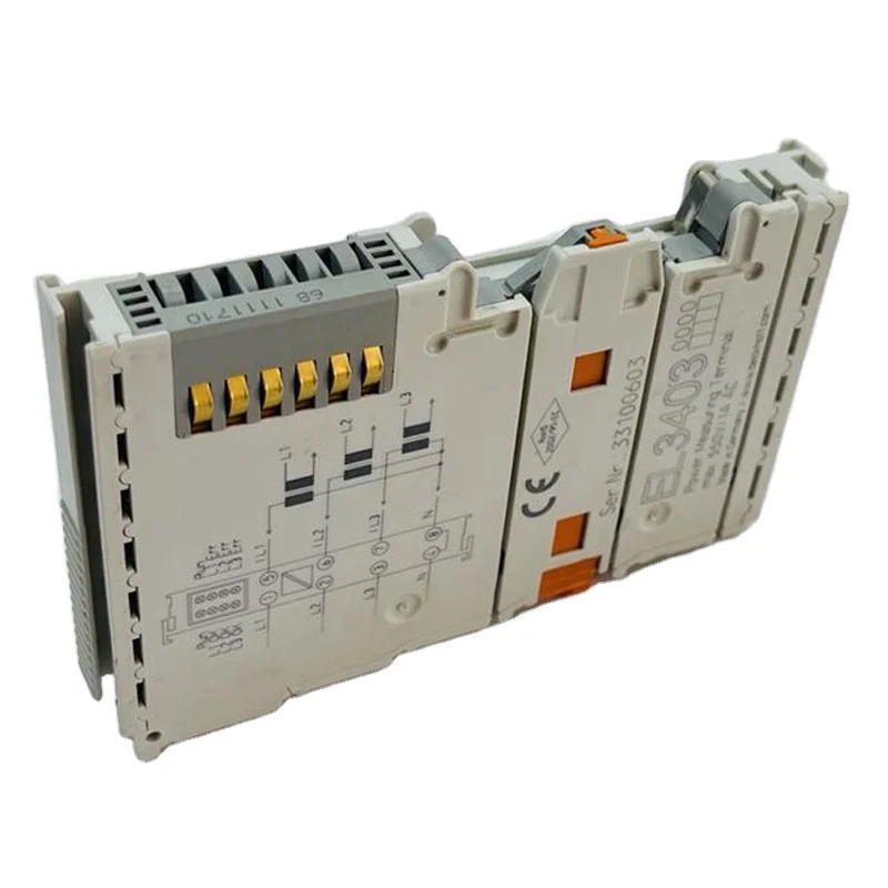

New Original Module Max 550V1A AC Power Measurement Terminal EL3403 Three phase power measurement terminal module