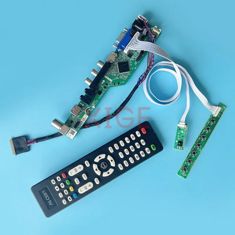 

LCD Driver Controller Board Fit LTN156KT02-101/301/C01 LVDS 40-Pin 15.6" Kit DIY Laptop Panel TV Analog 1600*900 USB+AV+HDMI+VGA