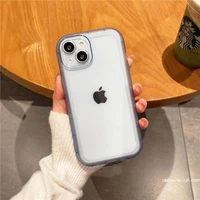 candy colored simple anti shock case for iphone 12 13 11 pro max xr x xs max 7 8 plus se cover bumper back cover shell bumper