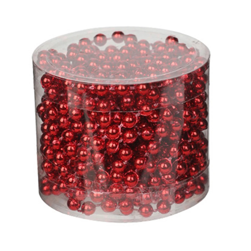 16 4-футовая рождественская елка гирлянда из бисера жемчужная цепочка для