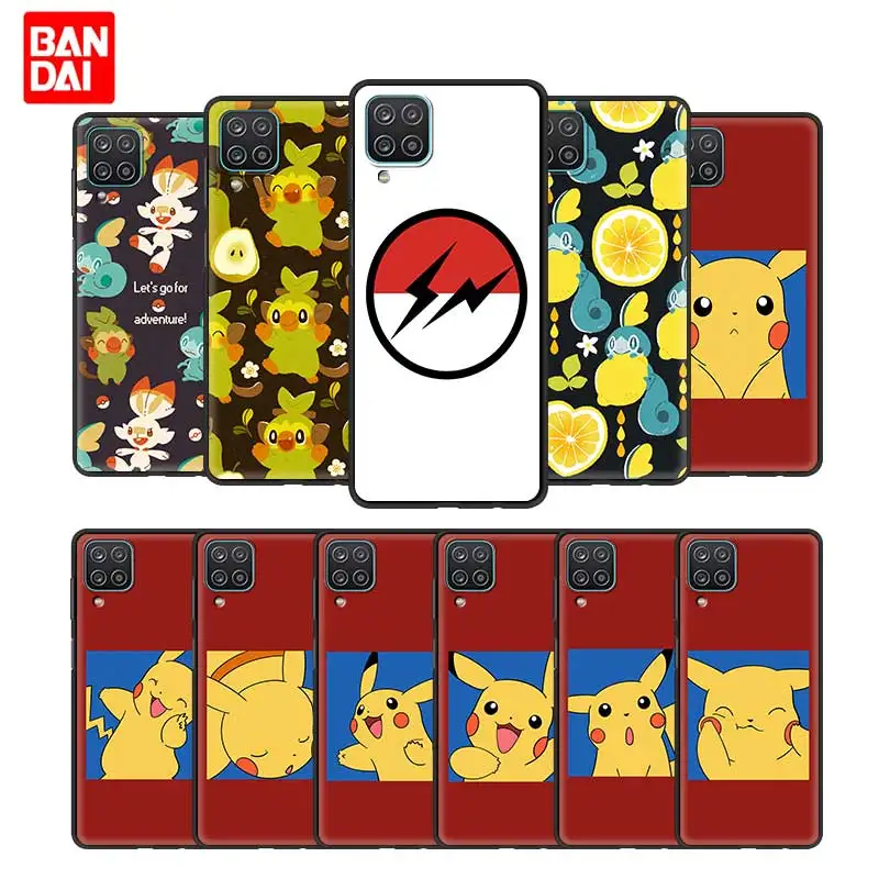 

Pokemon Anime Manga Phone Case for Samsung Galaxy A12 A52 A32 A72 A22 A02 A21 A51 A21s A02s 4G 5G Cover Luxury Coque Silicone