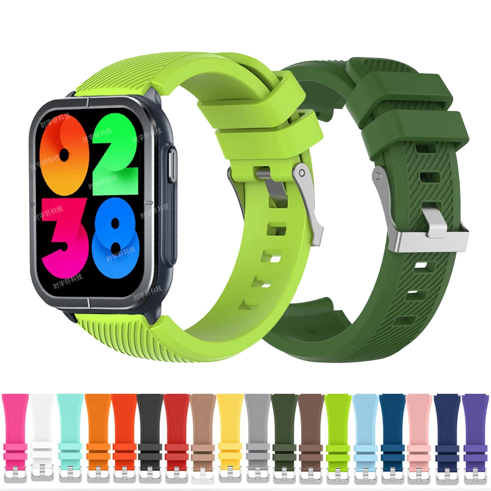 Ремешок силиконовый для смарт-часов Mibro C3 спортивный быстросъемный браслет X1/A1