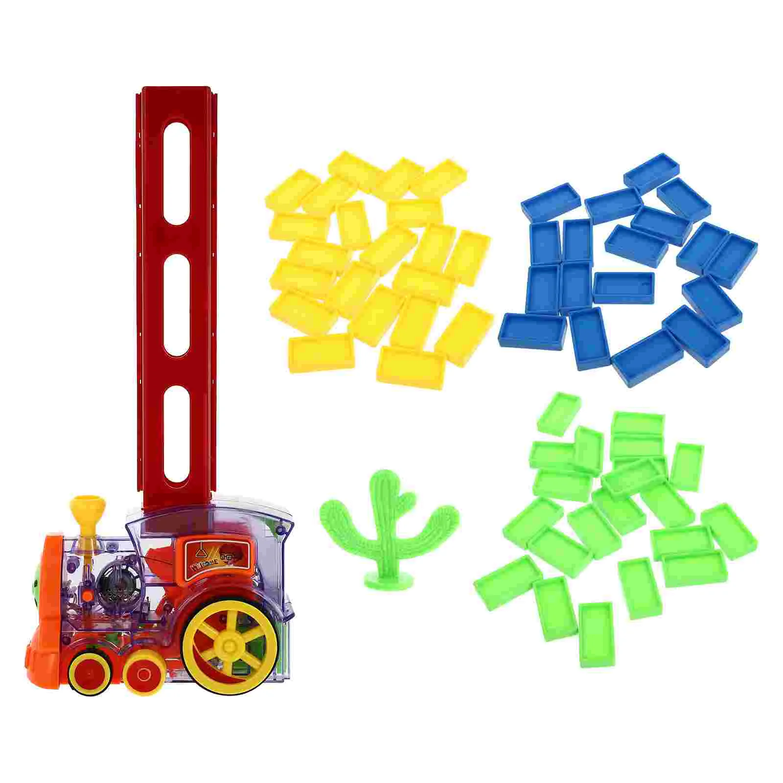 

Domino Train Blocks Set Children Automatic Toys Montessori Gift Birthday Stacking Toy Building Christmas Game Kids Electric