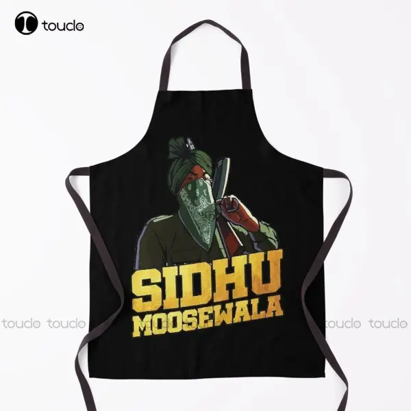 

Sidhu Moose Wala Apron Pink Apron For Women Men Unisex Adult Garden Kitchen Household Cleaning Custom Apron New Custom Apron