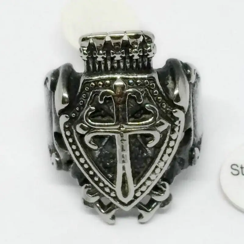 Мужское Винтажное кольцо из нержавеющей стали