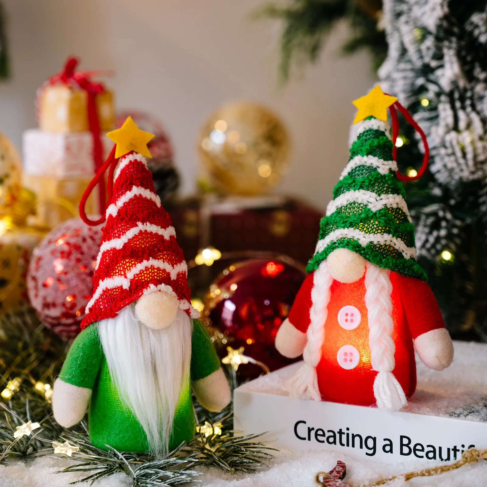 

2023 Kawaii Санта-Клаус Снеговик Рождественская елка кулон Новогоднее украшение рождевечерние Лось подвесные украшения детские подарки
