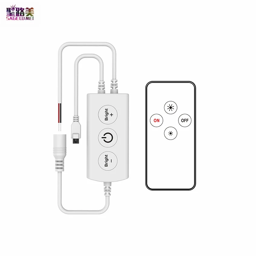 

2022 1CH * 5A 12V-24V DC 3Key дистанционный Диммер Мини ИК-контроллер для фотоэлементов SMD 5050 5630 5730 2835 одноцветные ленты