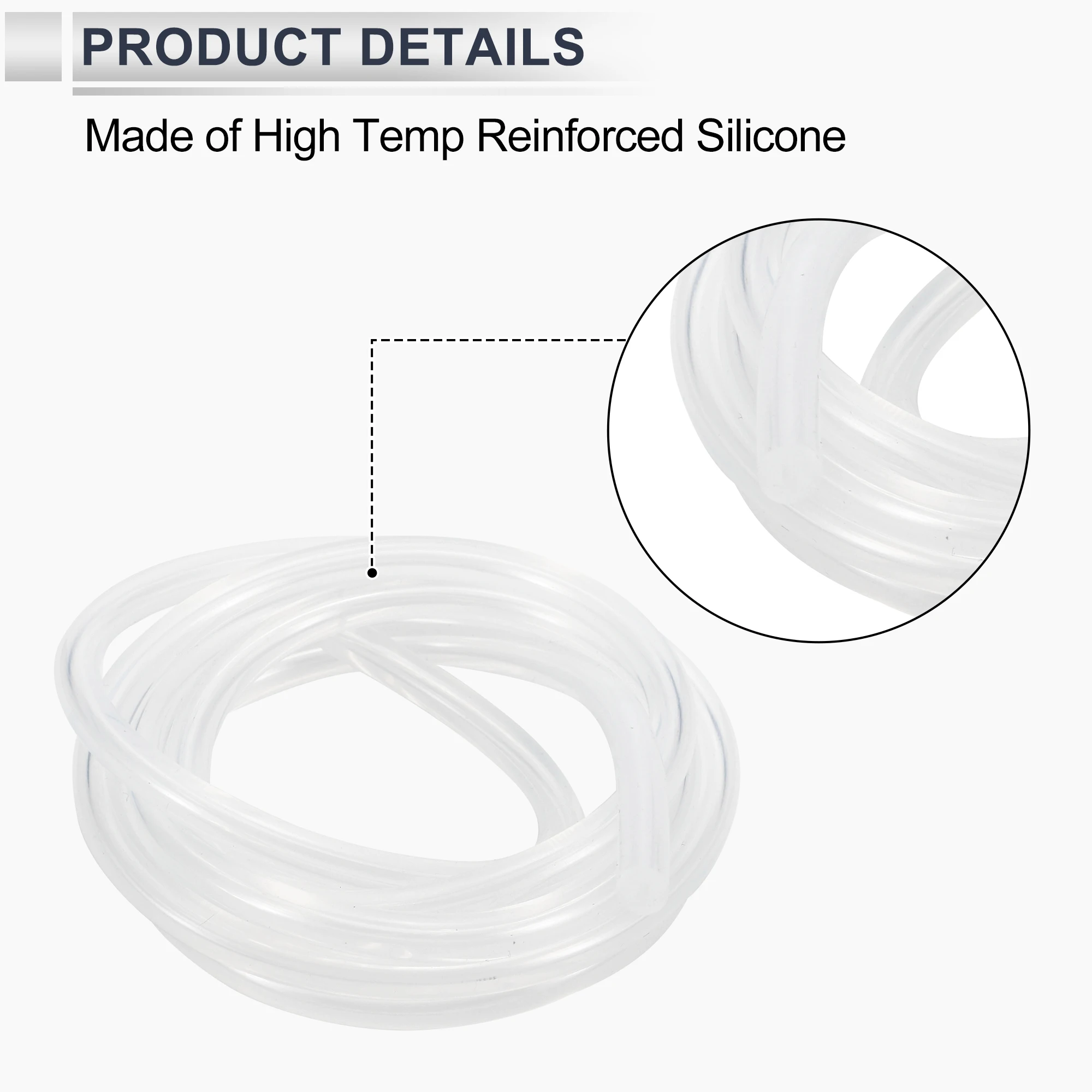 UXCELL 1 7 м длинный силиконовый шланг для вакуумного шланга 2/3/4/5/6/8/10/12/14/16/18/20 мм ID