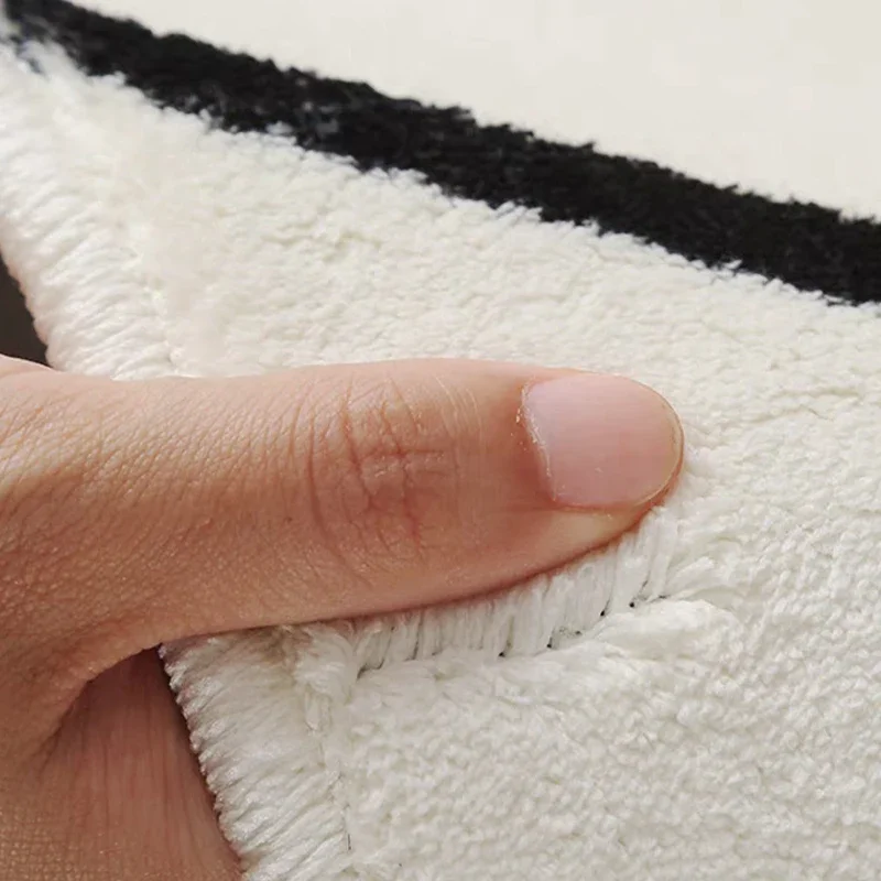 Прикроватный ковер нескользящий мягкий толстый напольный коврик для спальни