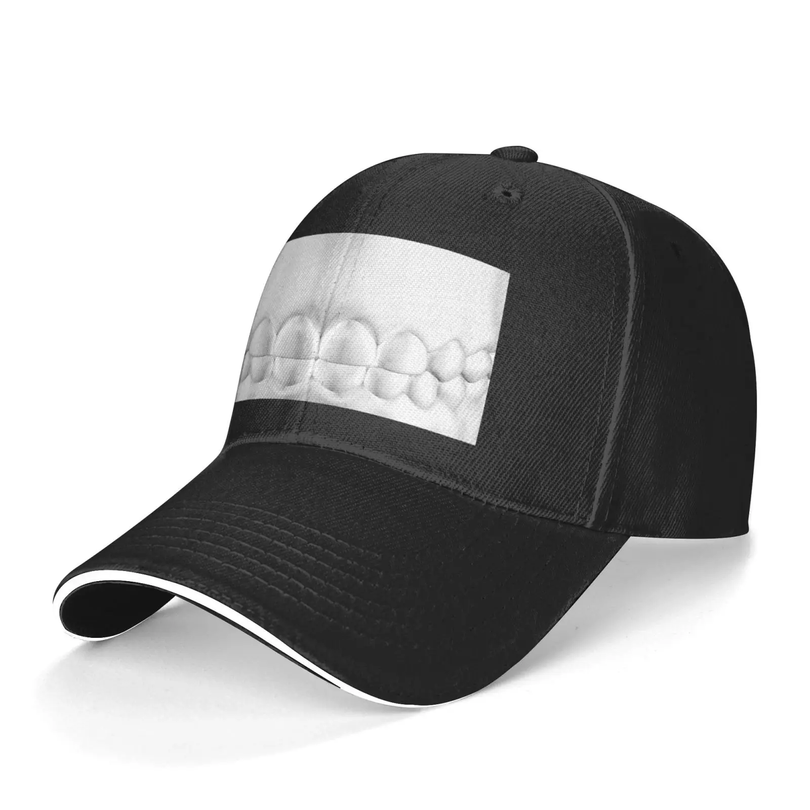 

White Teeth Smile Dental Art Cap Women's Baseball Cap Hat Beanie Caps Women Baseball Cap Custom Logo Summer Hat Cowboy Man Hat