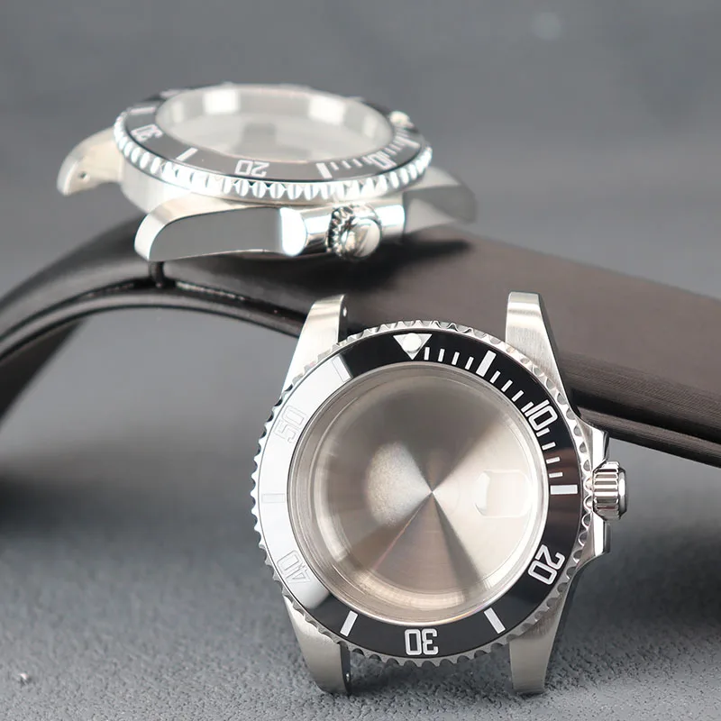 

40mm Men's 316L Stainless Steel Watch Case For Seiko NH34 NH35 NH36 NH38 Movement 28.5mm Dial Mod Parts Ceramic Bezel IInsert