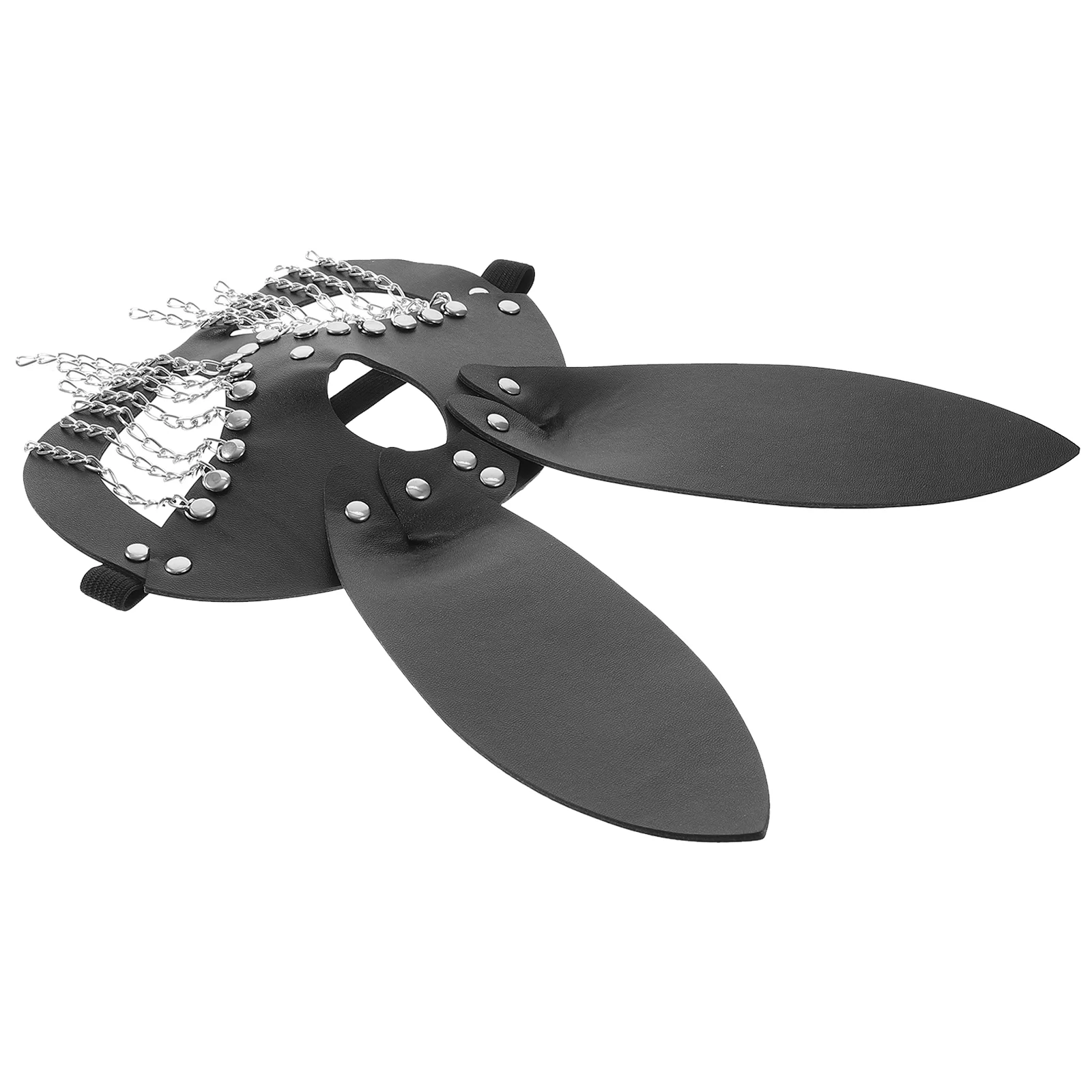 

Unique Rabbit Mask Wear-resistant Half Face Mask Carnival Party Bunny Mask With Chain