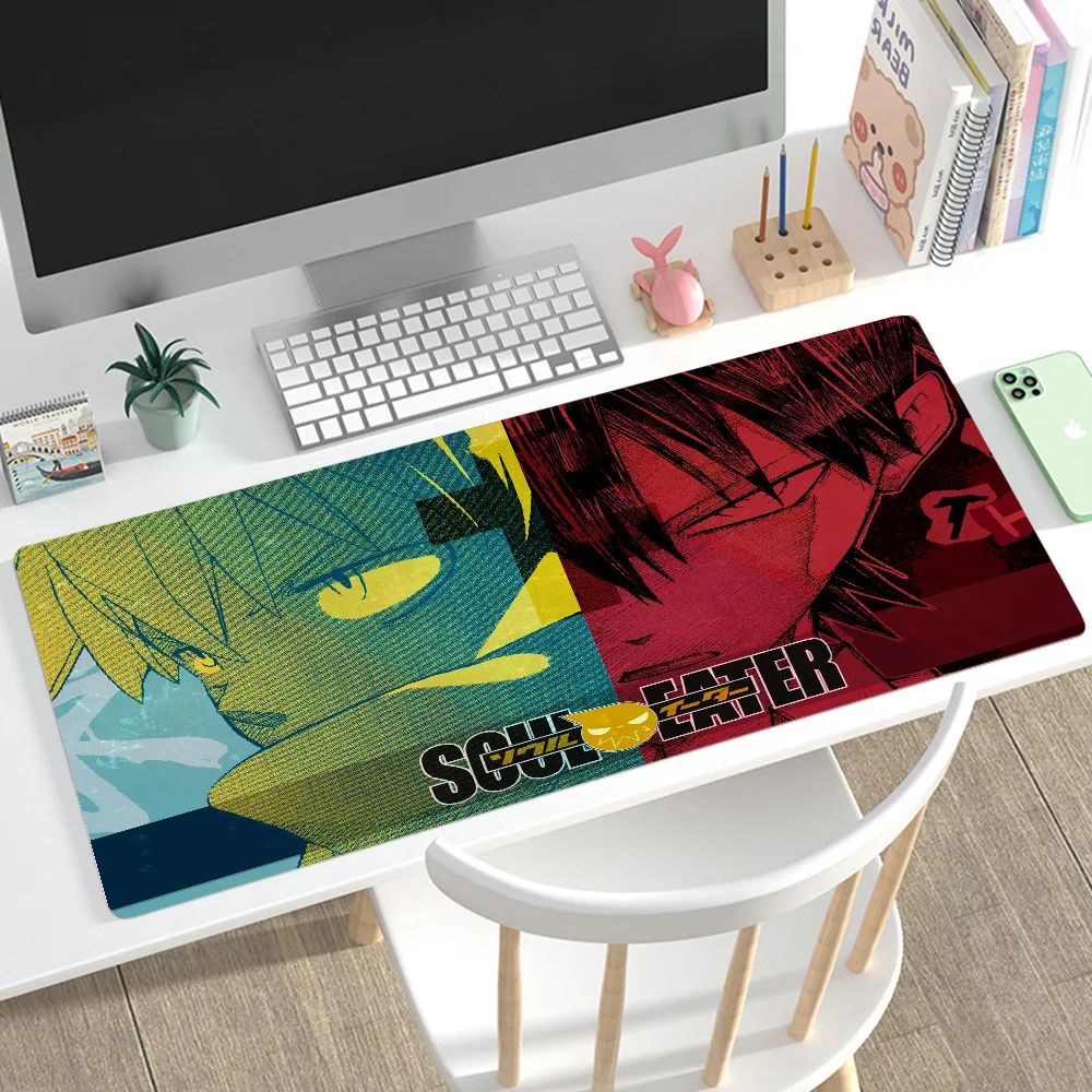 Soul Eater Mousepad Mouse Mat Desk With Pad Gaming Accessories Prime XXL Keyboard Padding