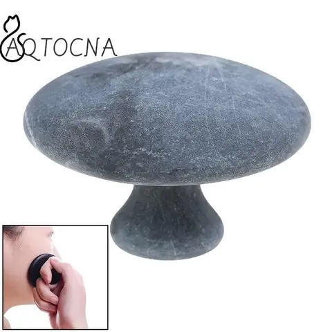 Натуральный черный камень гуаша для ухода за здоровьем, массажный инструмент в форме гриба, сказочный для тела, релаксация морщин