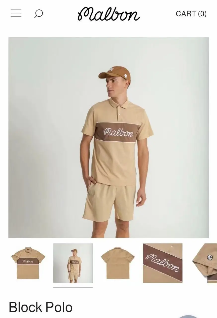 

Malbon Golf T shirt Men polo shirt golf t shirts for men dry fit