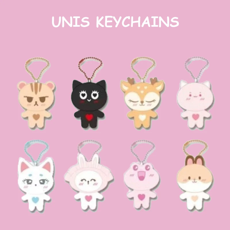 Милые акриловые брелки с героями мультфильмов УНИС Seowon Nana Yunha Kotoko Cat Bear Rabbit брелок