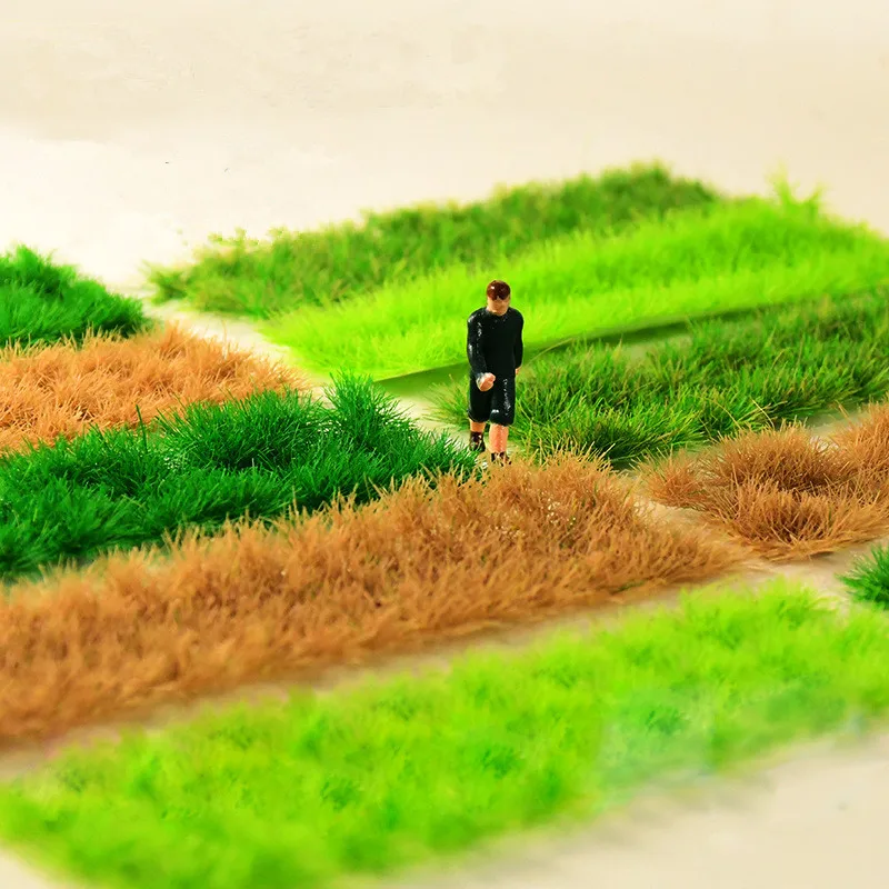 

Static Scenery Model Sand Table Building Layout Grass Cluster Landscape Wargame Miniature Garden Decor Grass Tufts
