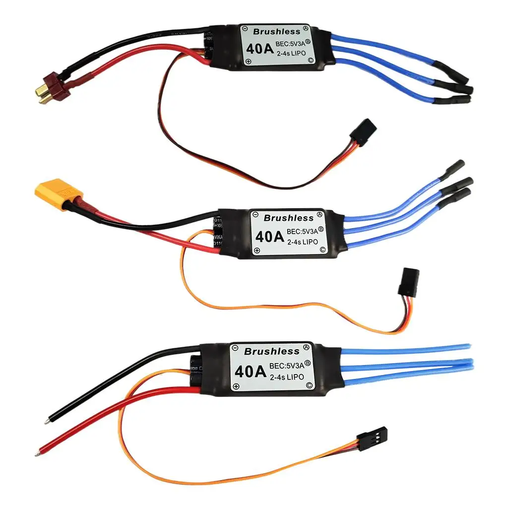 

40A бесщеточный ESC 5V3A BEC прочный RC Квадрокоптер игрушки
