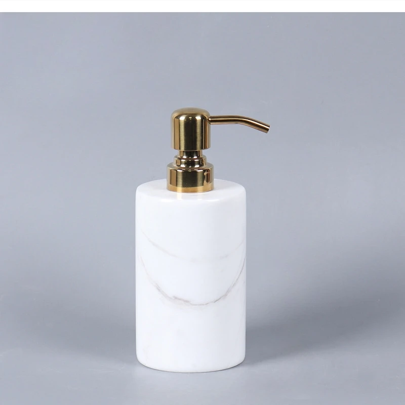 Европейский стиль роскошная бутылка для мыла под мрамор прямоугольный поднос