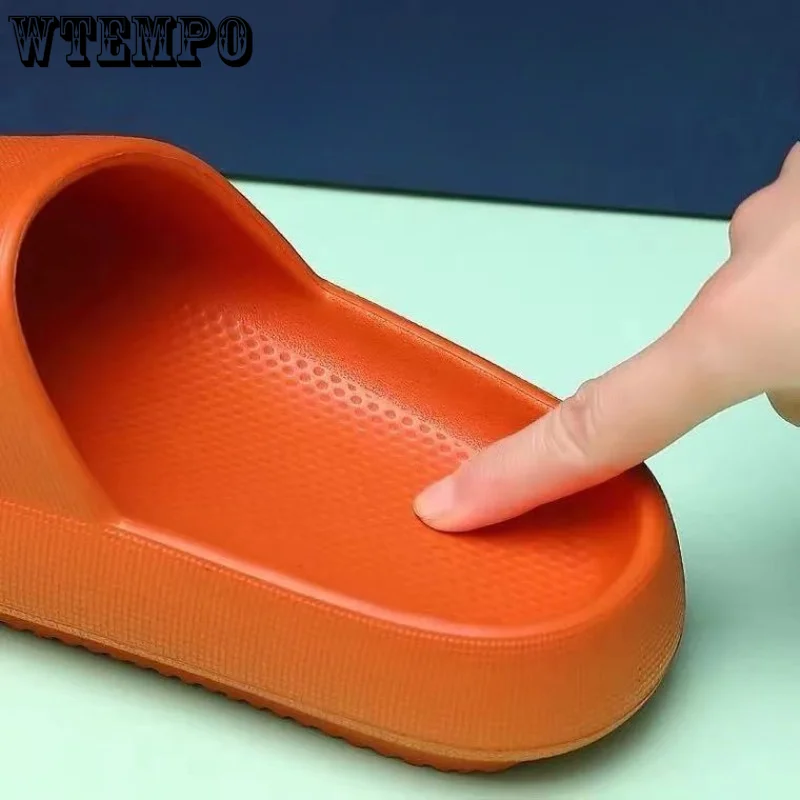 WTEMPO Fashion Slippers Thick Platform Flat Shoes Mute EVA Soft Indoor Home Non-slip Sandals Outdoor Beach Slides Dropshipping
