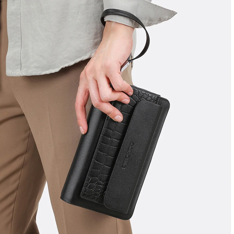 Мужской клатч из искусственной кожи роскошная мужская сумочка для денег деловой