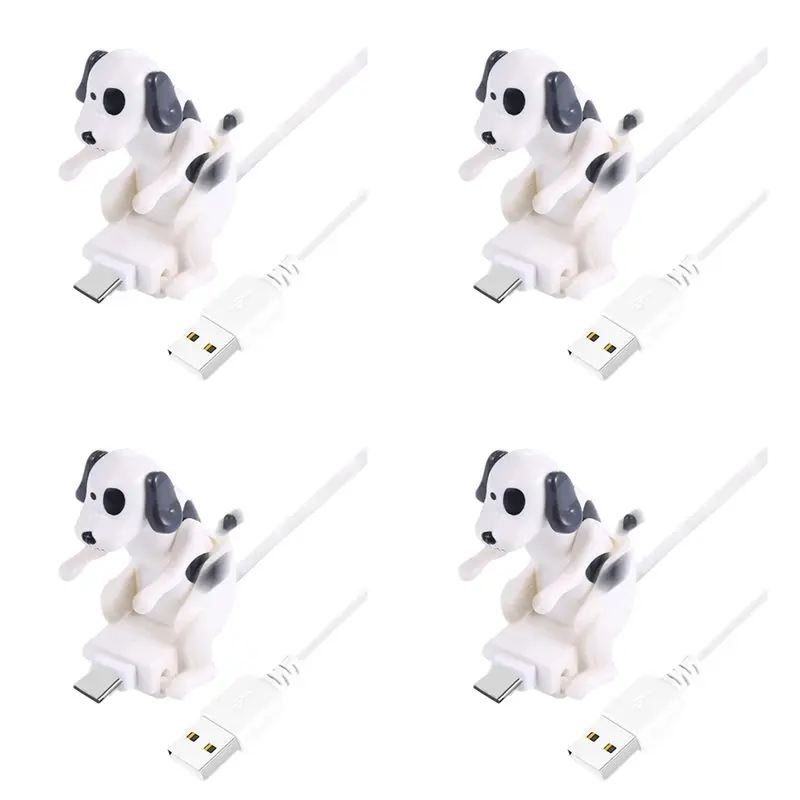 Фото Забавный USB-кабель для зарядки FULL-4X Humping Dog: быстрая зарядка Type-C, новый аксессуар для телефона и средство снятия стресса №1
