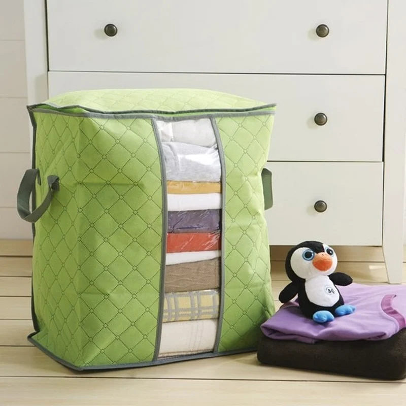 

Trumpet Colorful Bamboo Charcoal Quilt Storage Bag Color Clothes Storage Bags Quilts Storage Bags
