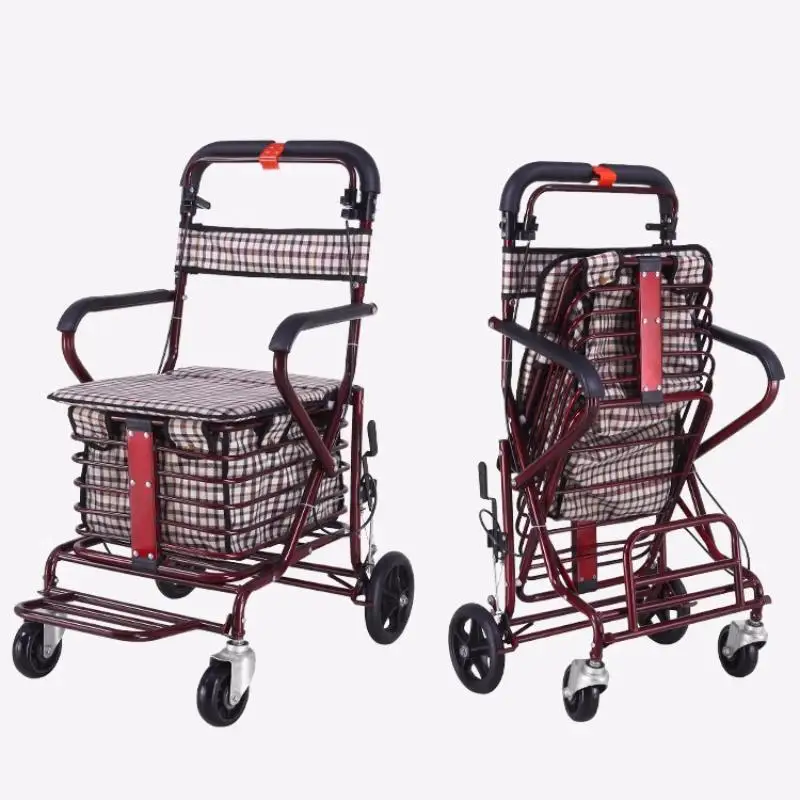 

Folding Shopping Cart Seats Can Accommodate Four Wheels