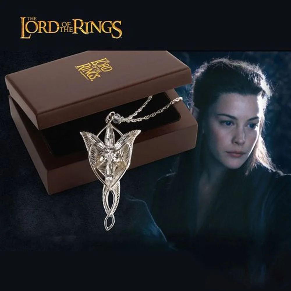 

Movie The Lord Necklace Elf Princess Arwen Twilight Star Cosplay Props Crystal Pendant Necklaces for Women Choker Jewelry Gift