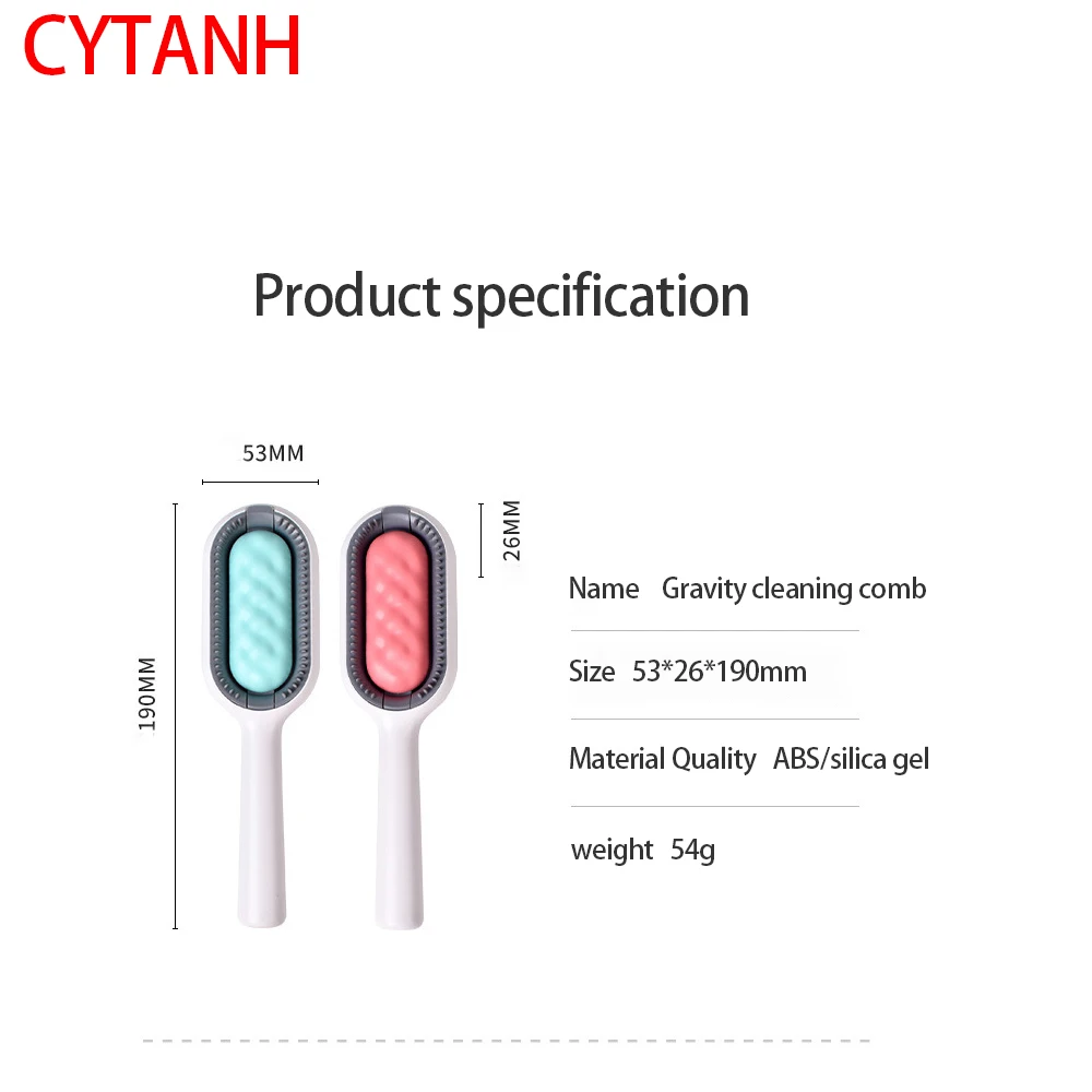 

Gravity Cat Cleaning Floating Removal Comb Hair with Disposable Wipes Pet Grooming Accessories for Cats Gotas Mascotas Dog Brush