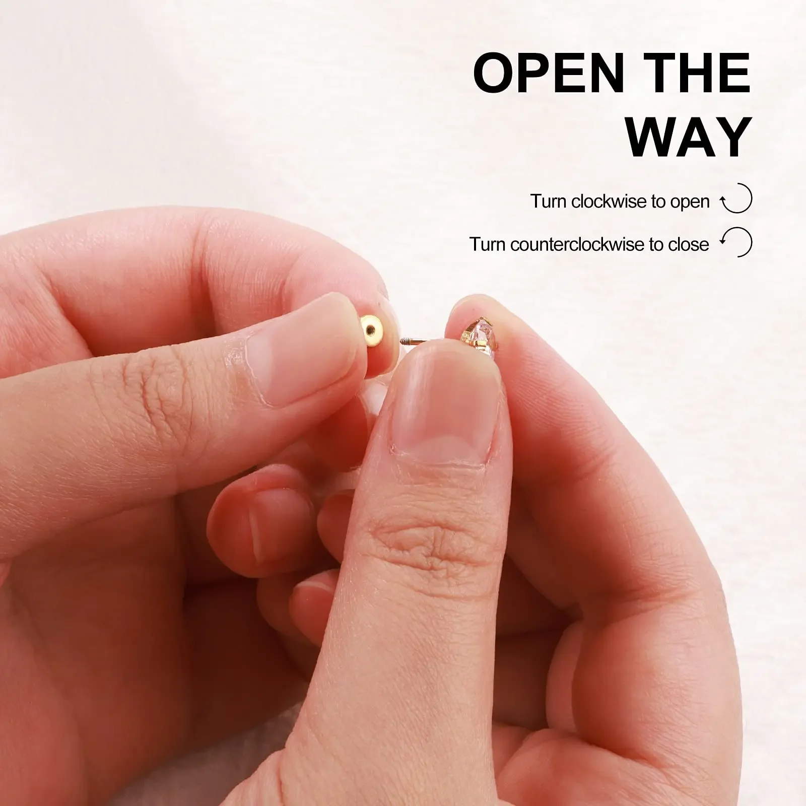 Круглые серьги из титановой стали 3 А