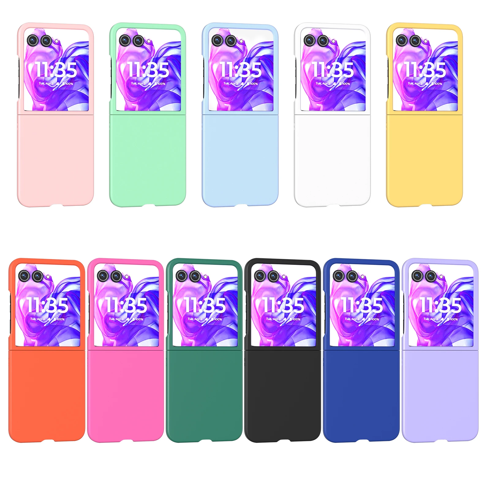 Ультратонкий Жесткий Чехол Для MOTO Razr 40 Ultra 50 матовый складной защитный чехол