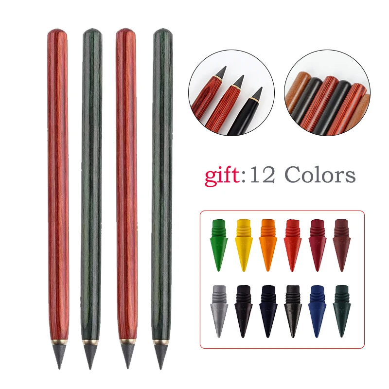 Infinite Writing Ink Free Pencil Hb Writing Replaceable Pen Tip Student Art Sketching Supplies