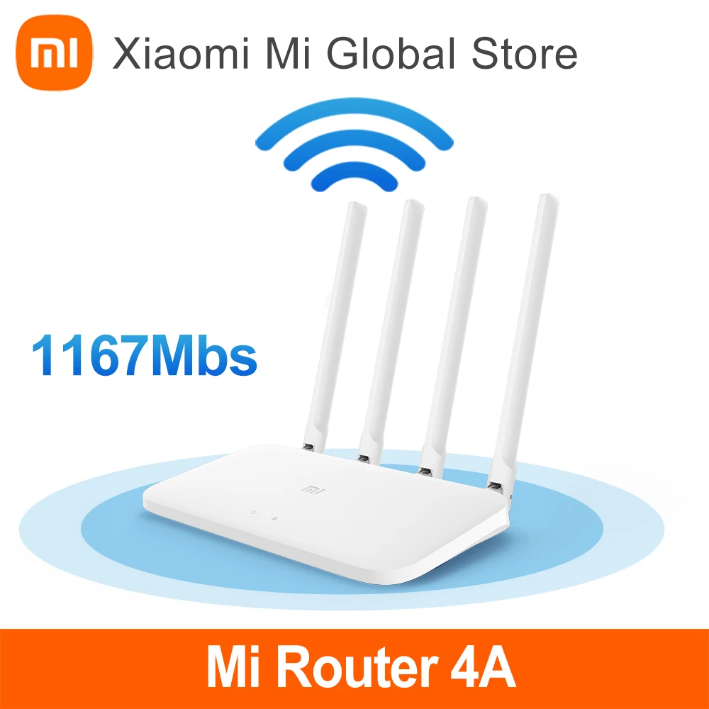 

Роутер Xiaomi Mi 4A, 64 Мб, 2,4 ГГц, 5 ГГц, 4 антенны, 300 Мбит/с
