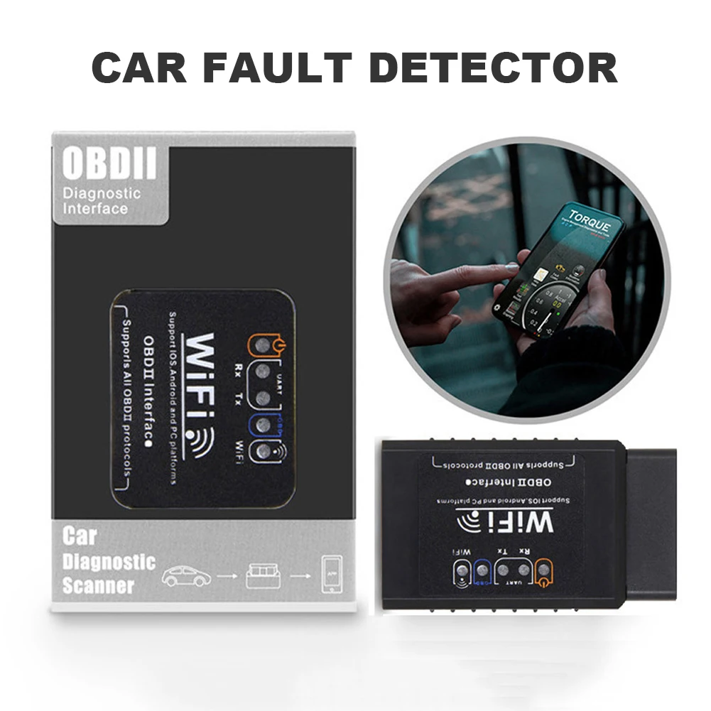 Диагностический прибор OBD2 ELM327 V1.5, прибор для диагностики автомобиля, с Wi-Fi