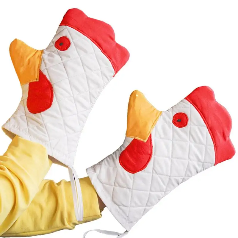 

Cute Oven Gloves Anti-scald Gloves Cute Oven Mitt Heat Resistant Gloves Multifunctional Bread Baking Oven Mitts kitchen items