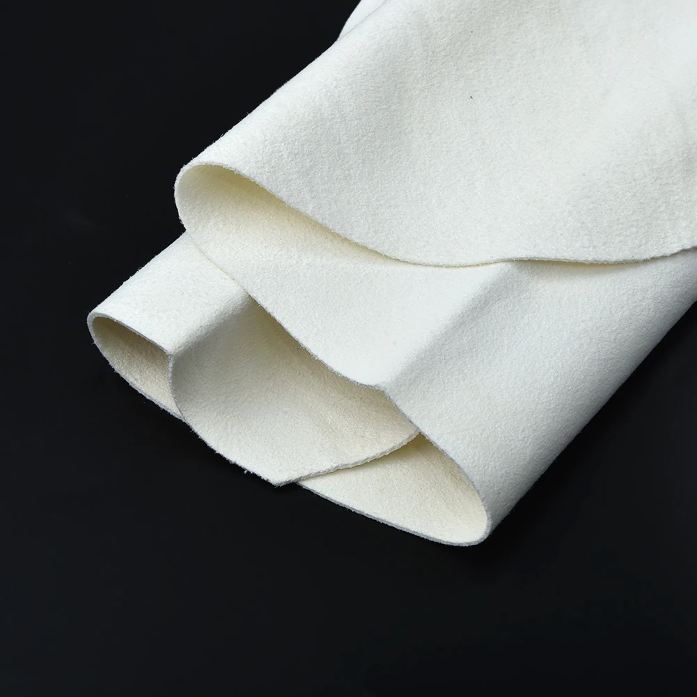 

Car White Shammy Chamois 25x40cm Washing Leather Absorbent Dry Towel Car Wash Maintenance Cleaning Cloth Supplies