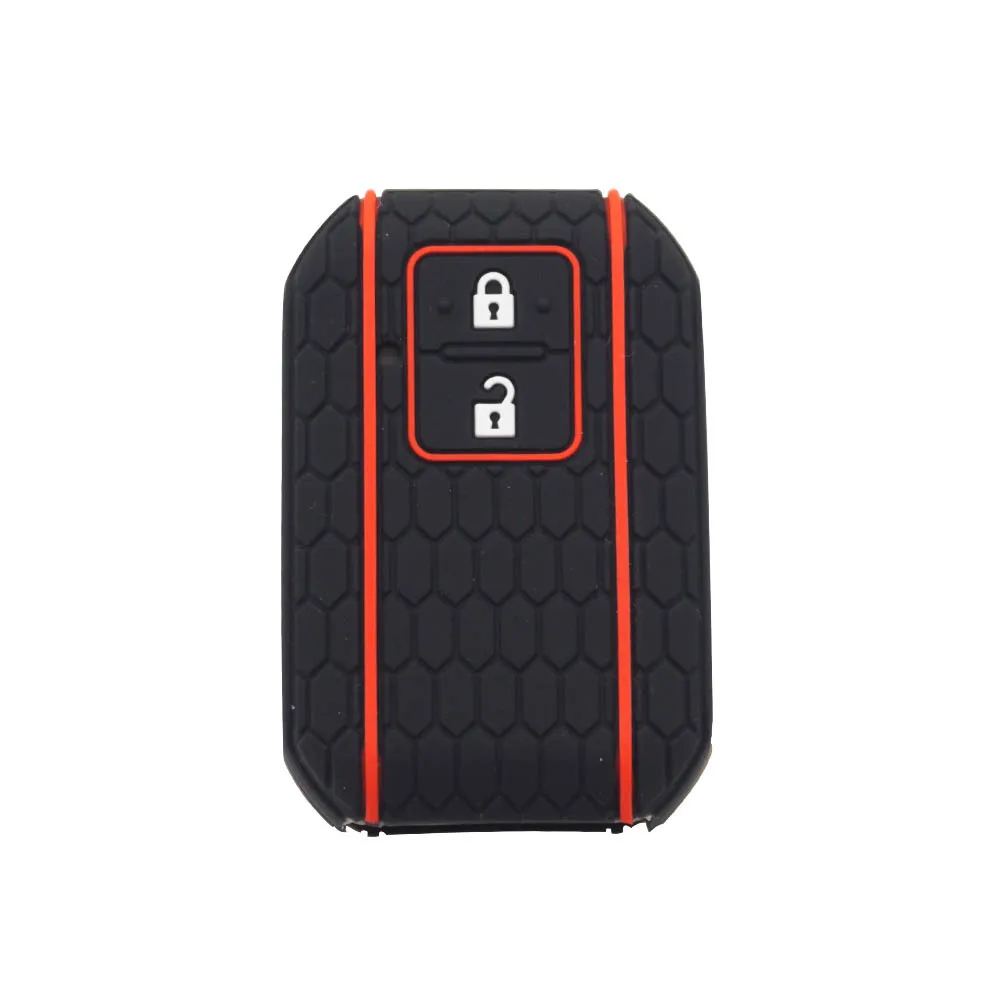 

Cocolockey силиконовый резиновый чехол для ключей от автомобиля для Suzuki New Swift 2017 2019 2020 Wagon R Monopoly 2 кнопки дистанционного держателя без ключа